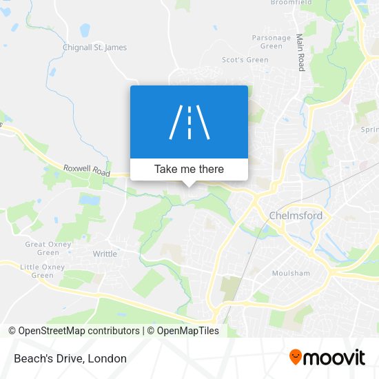 Beach's Drive map