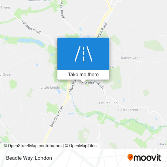Beadle Way map