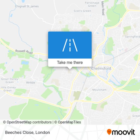 Beeches Close map
