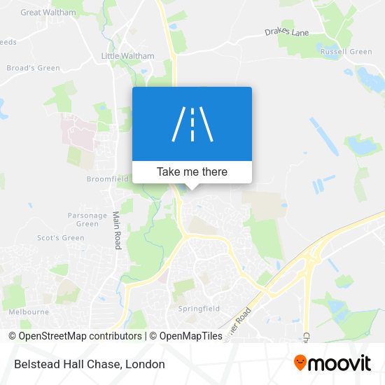 Belstead Hall Chase map