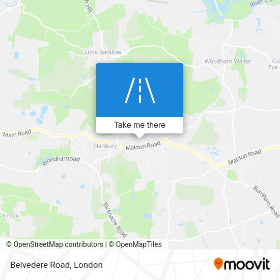 Belvedere Road map