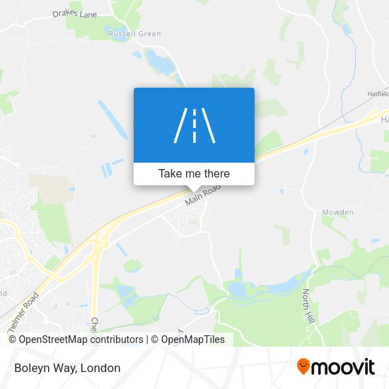Boleyn Way map