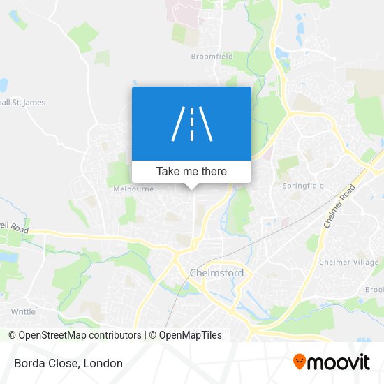 Borda Close map