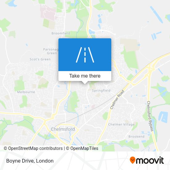 Boyne Drive map