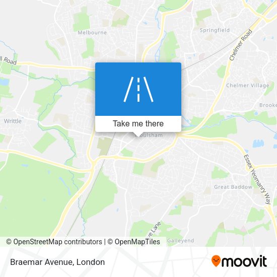 Braemar Avenue map