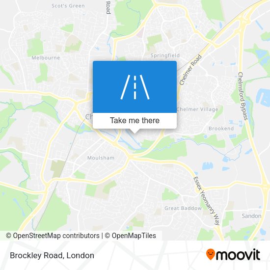 Brockley Road map