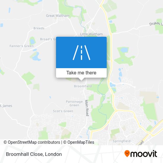 Broomhall Close map