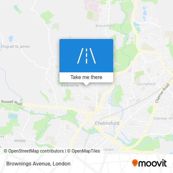 Brownings Avenue map