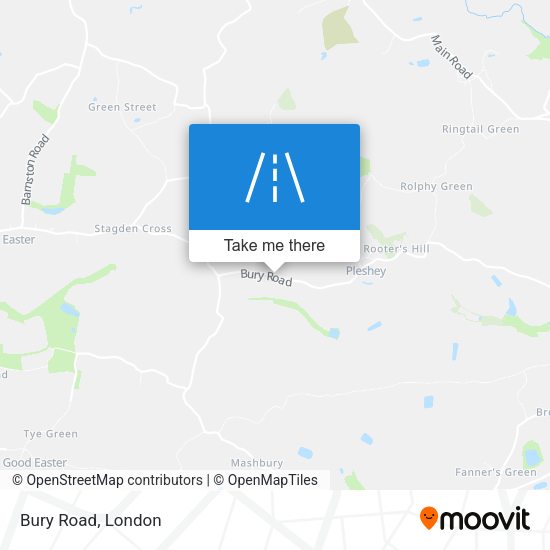 Bury Road map