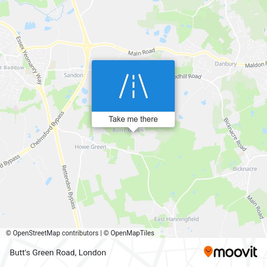 Butt's Green Road map