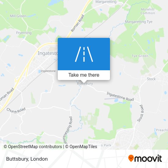 Buttsbury map