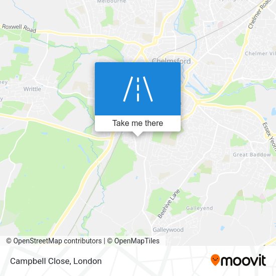 Campbell Close map