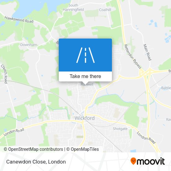 Canewdon Close map