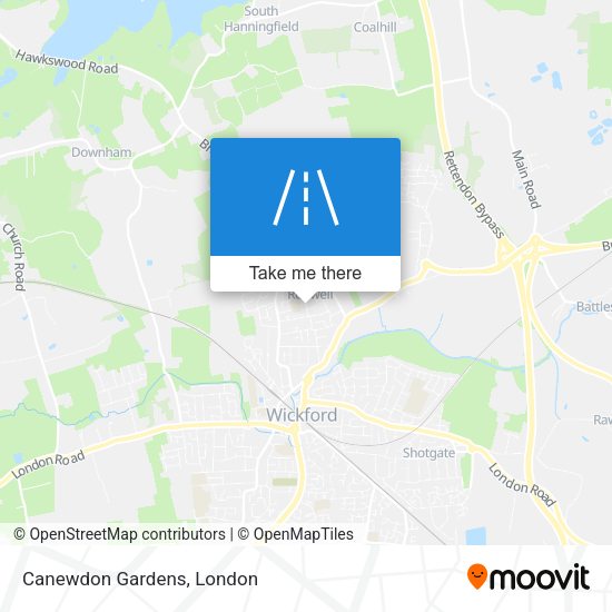 Canewdon Gardens map