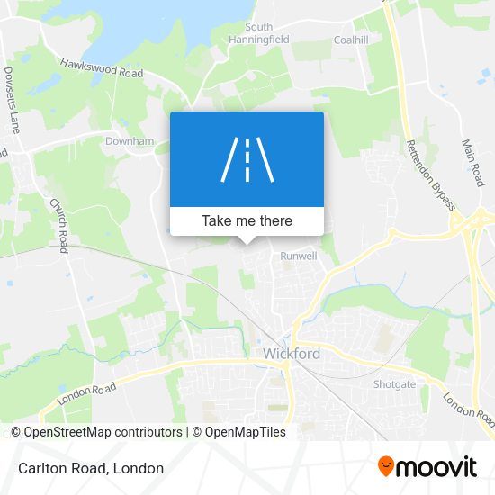 Carlton Road map