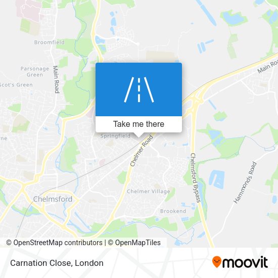 Carnation Close map