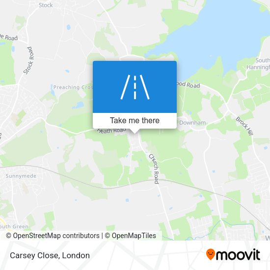 Carsey Close map