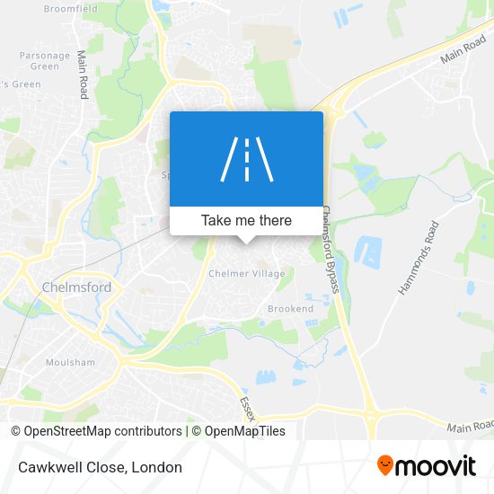 Cawkwell Close map