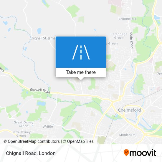 Chignall Road map