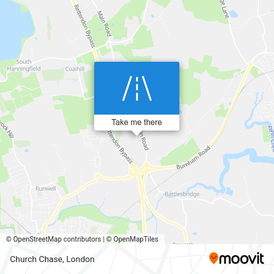 Church Chase map