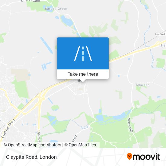 Claypits Road map