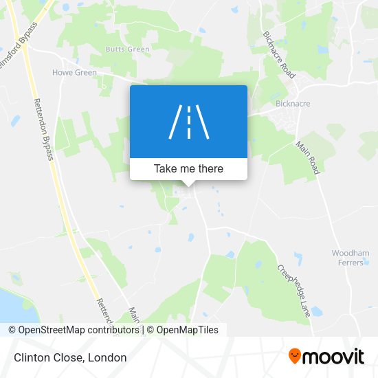 Clinton Close map