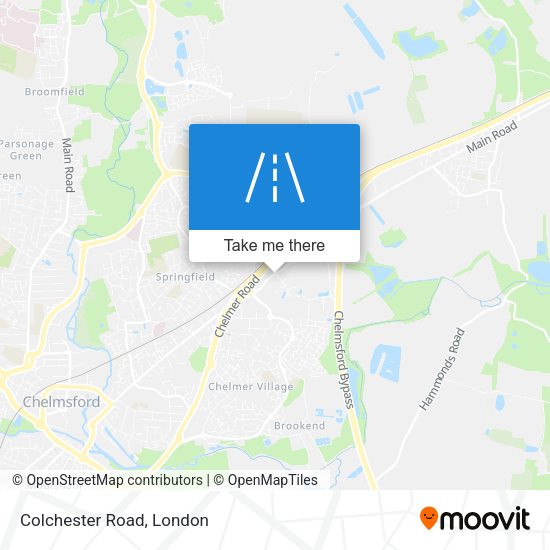 Colchester Road map