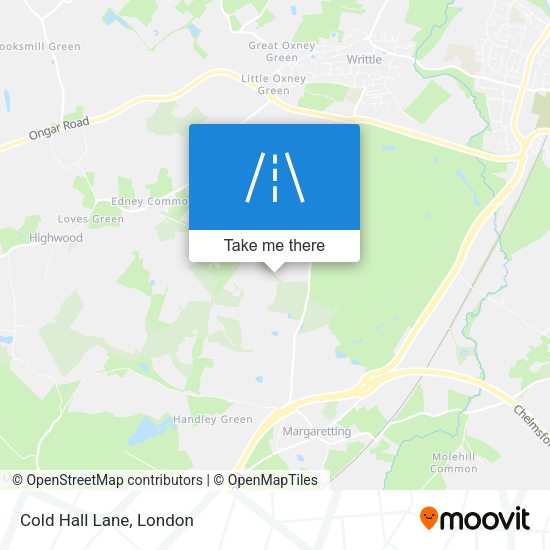 Cold Hall Lane map