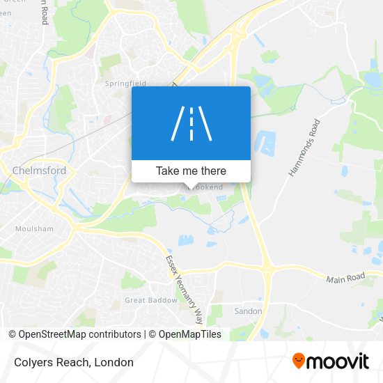 Colyers Reach map