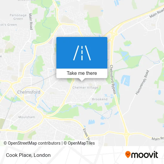 Cook Place map