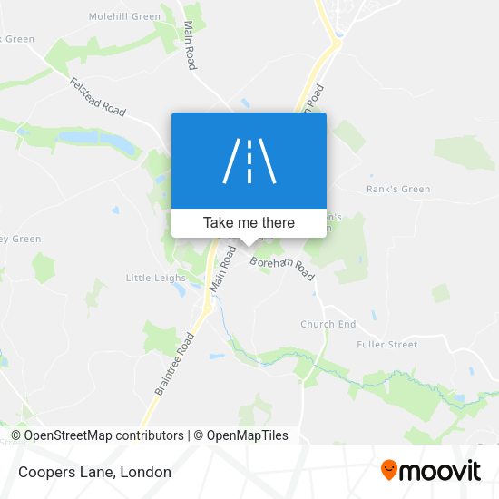 Coopers Lane map