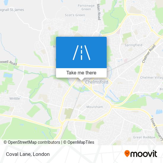 Coval Lane map