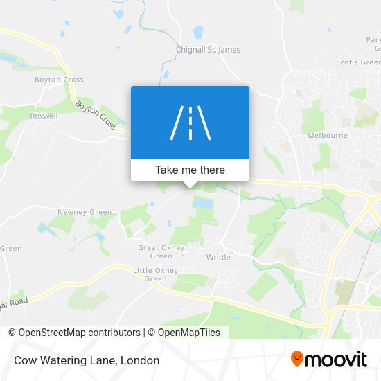 Cow Watering Lane map