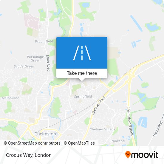 Crocus Way map