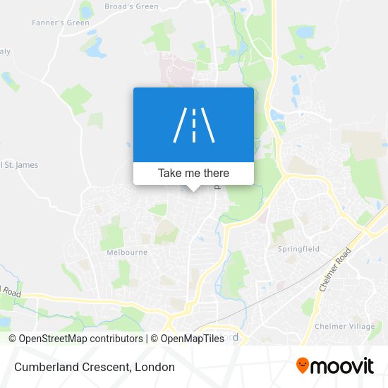 Cumberland Crescent map