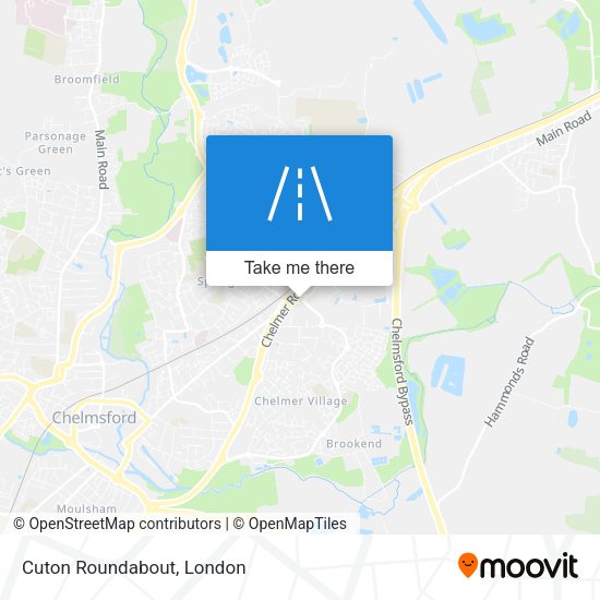 Cuton Roundabout map