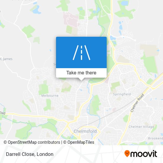 Darrell Close map