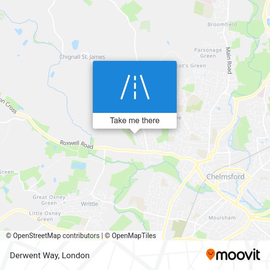 Derwent Way map