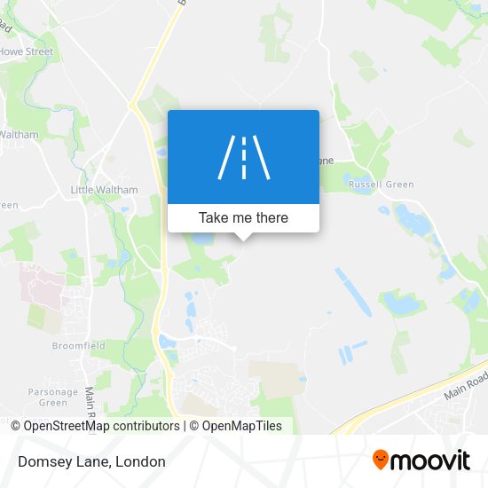 Domsey Lane map
