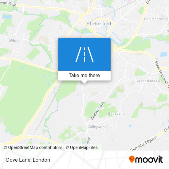 Dove Lane map
