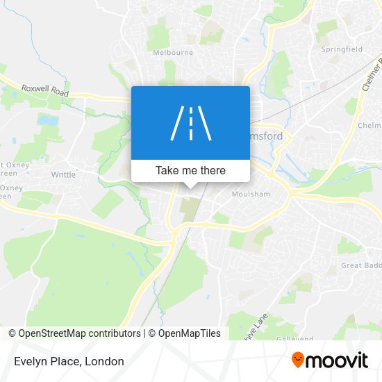 Evelyn Place map