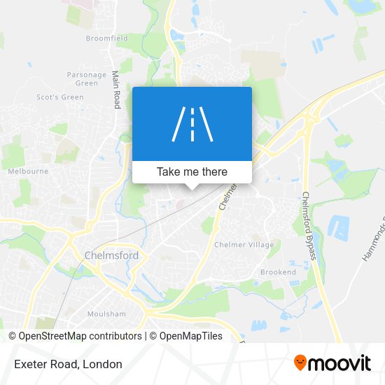 Exeter Road map