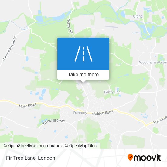 Fir Tree Lane map