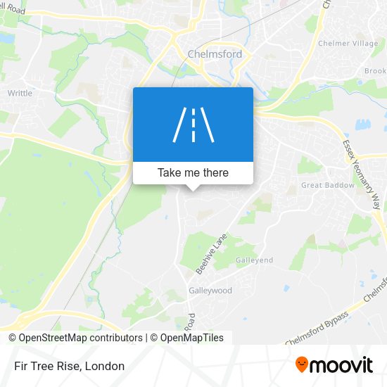 Fir Tree Rise map