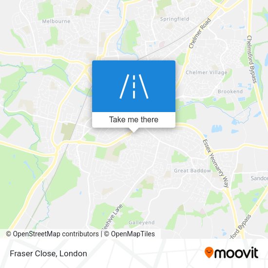 Fraser Close map
