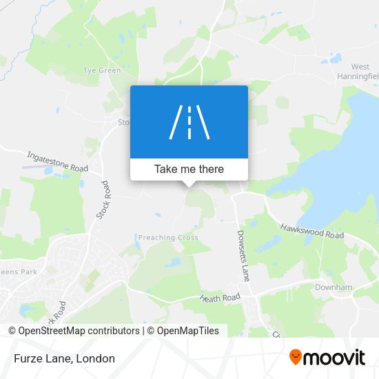 Furze Lane map
