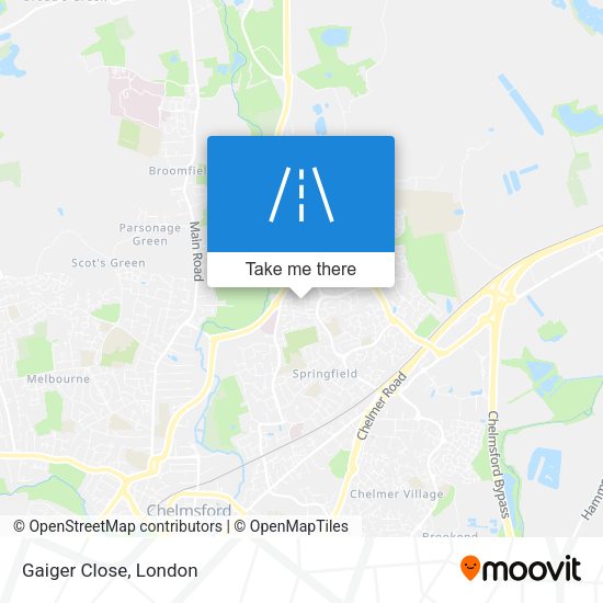 Gaiger Close map