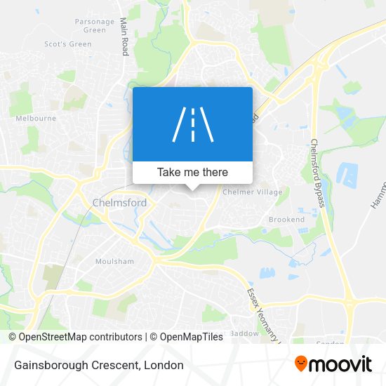 Gainsborough Crescent map