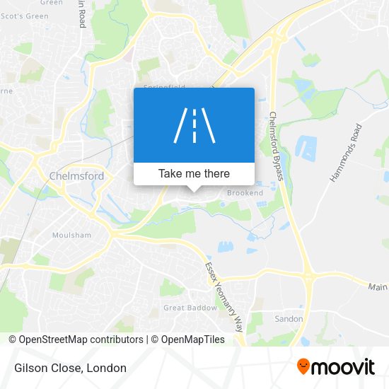 Gilson Close map