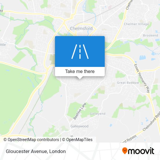 Gloucester Avenue map